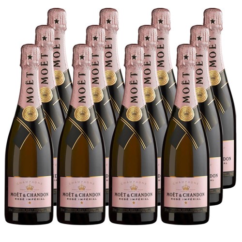 Moet & Chandon Rose Champagne 75cl Crate of 12 Champagne